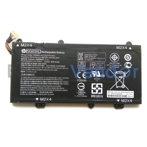 61.6Wh HP Envy M7-U109DX M7-U009DX M7-U105DX battery